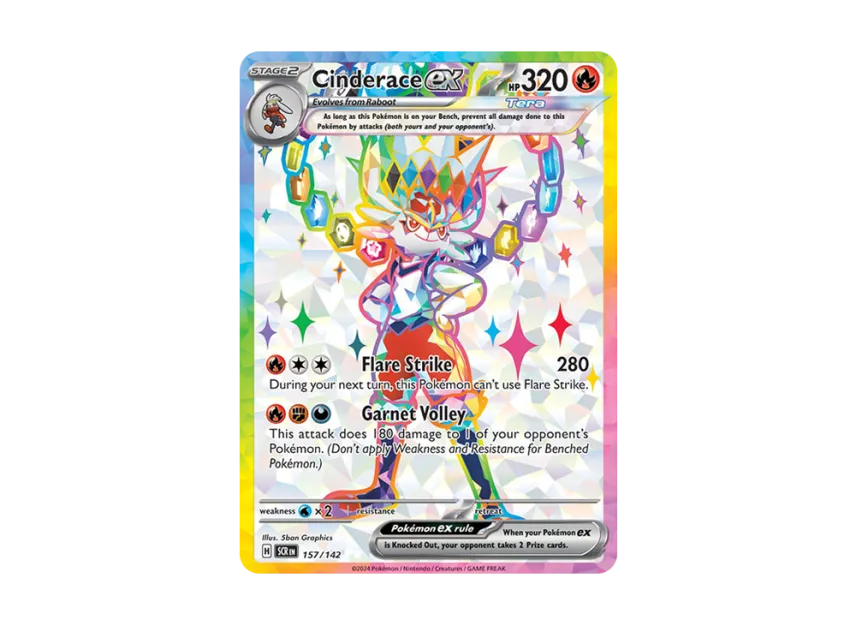 Cinderace ex UR [SCR 157/142] [EN] (Scarlet & Violet "Stellar Crown")