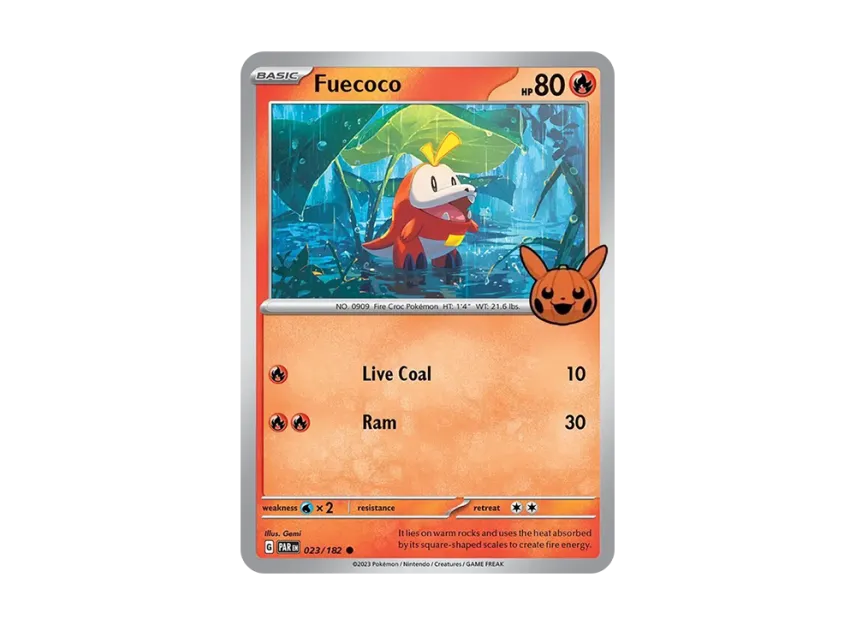 Fuecoco C [PAR 023/182] [EN] (Scarlet & Violet "TRICK OR TRADE 2024")