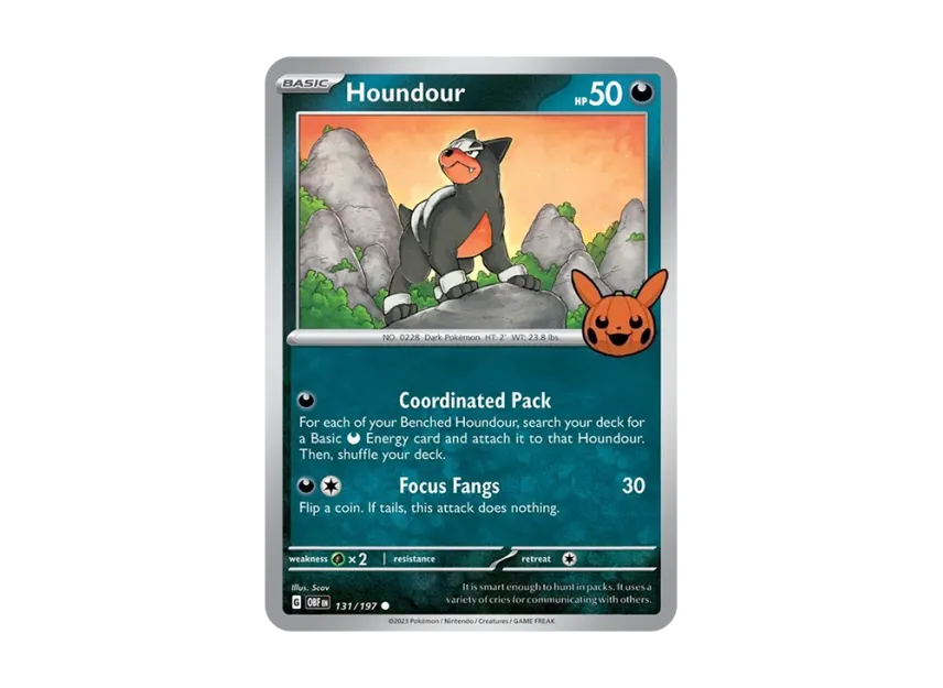 Houndour C [OBF 131/197] [EN] (Scarlet & Violet "TRICK OR TRADE 2024")