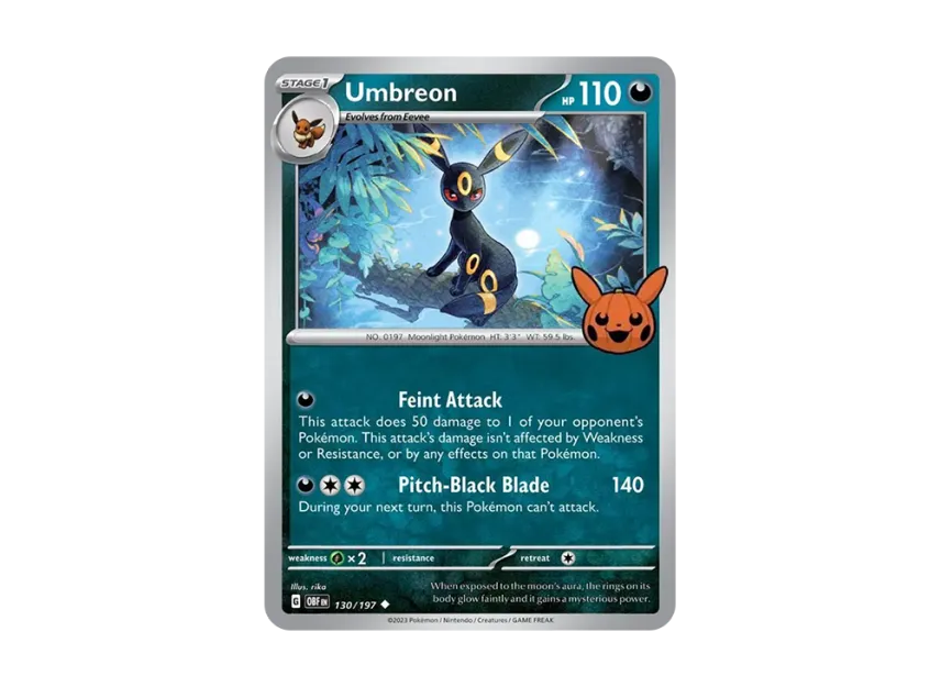 Umbreon U [OBF 130/197] [EN] (Scarlet & Violet "TRICK OR TRADE 2024")