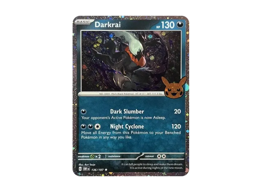 Darkrai R [OBF 136/197] [EN] (Scarlet & Violet "TRICK OR TRADE 2024")