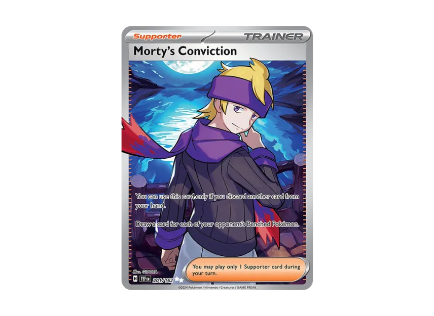 Morty's Conviction UR [TEF 201/162] [EN] (Scarlet & Violet "Temporal Forces")