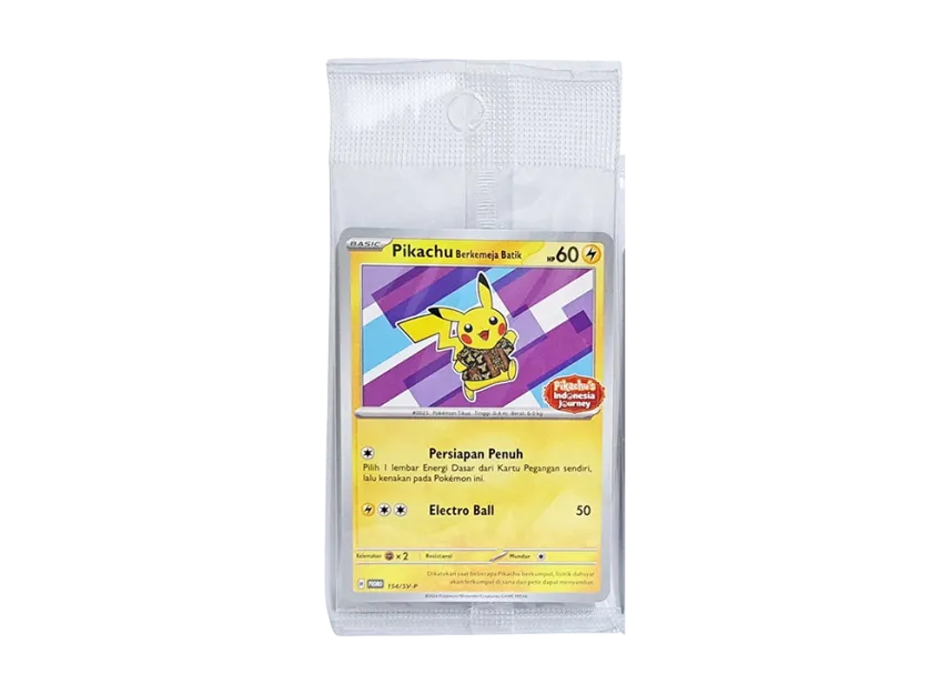 Pikachu Berkemeja Batik (Xatu Pattern) P : IDN [SV-P 154] ("Pikachu’s Indonesia Journey")