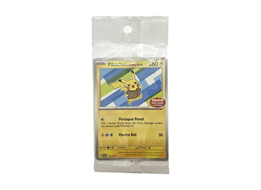Pikachu Berkemeja Batik (Staryu Pattern) P : IDN [SV-P 155] ("Pikachu’s Indonesia Journey")