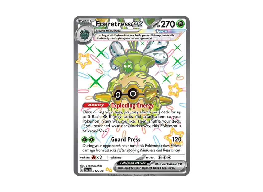 Forretress ex SUR [PAF 212/091] [EN] (Scarlet & Violet "Paldean Fates")