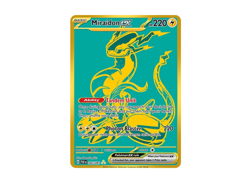 Miraidon ex HR [PAF 243/091] [EN] (Scarlet & Violet "Paldean Fates")