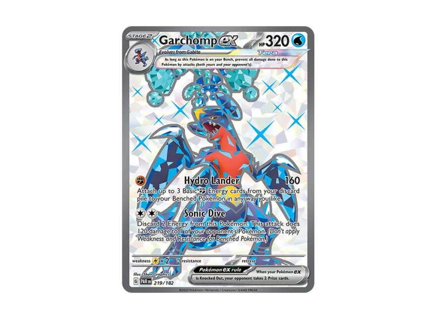 Garchomp ex UR [PAR 219/182] [EN] (Scarlet & Violet "Paradox Rift")