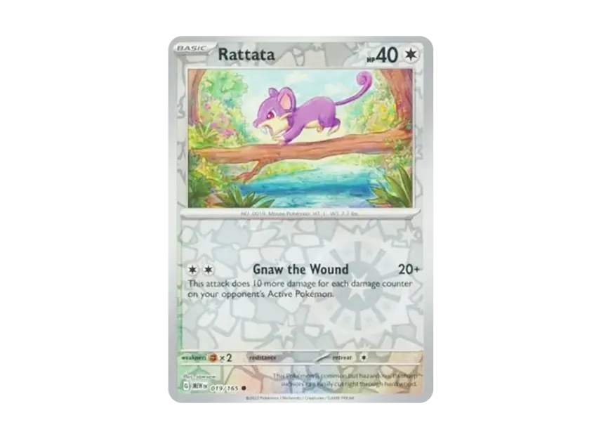 Rattata C : Reverse Holo [MEW 019/165] [EN] (Scarlet & Violet "151")
