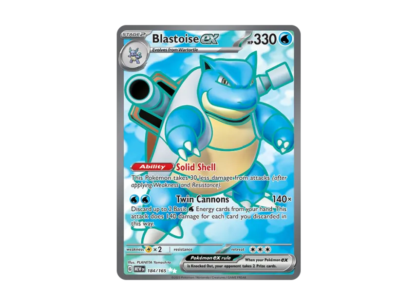 Blastoise ex UR [MEW 184/165] [EN] (Scarlet & Violet "151")