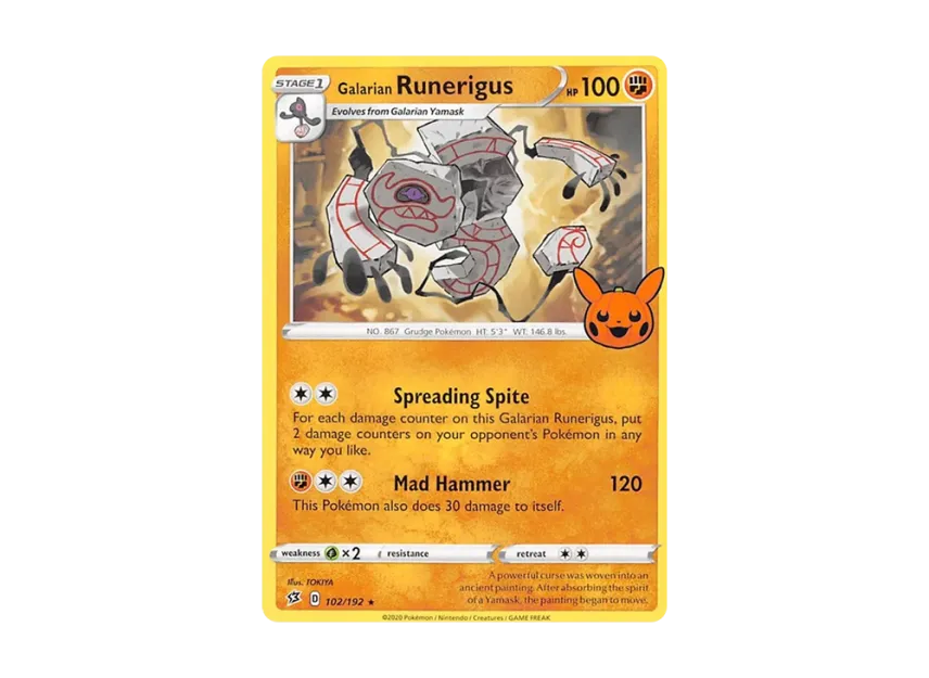 Galarian Runerigus R [192-TRICK-OR-TRADE-2023 102/192] (Scarlet & Violet "TRICK OR TRADE 2023")