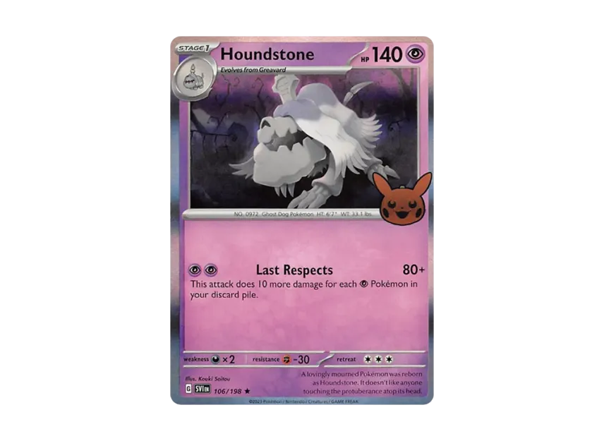 Houndstone R [SVI 106/198] [EN] (Scarlet & Violet "TRICK OR TRADE 2023")