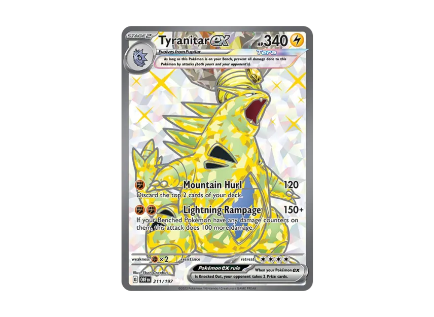 Tyranitar ex UR [OBF 211/197] [EN] (Scarlet & Violet "Obsidian Flames")
