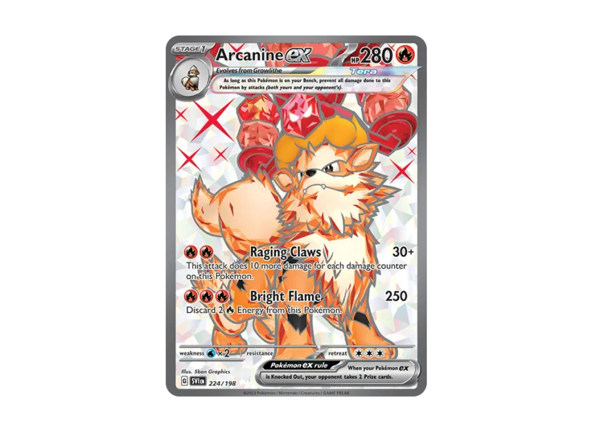 Arcanine ex UR [SVI 224/198] [EN] (Scarlet & Violet)