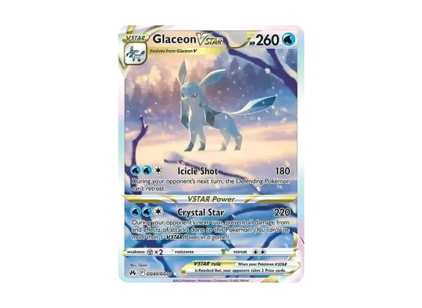 Glaceon VSTAR SIR [GG40/GG70] (Sword & Shield "Crown Zenith")
