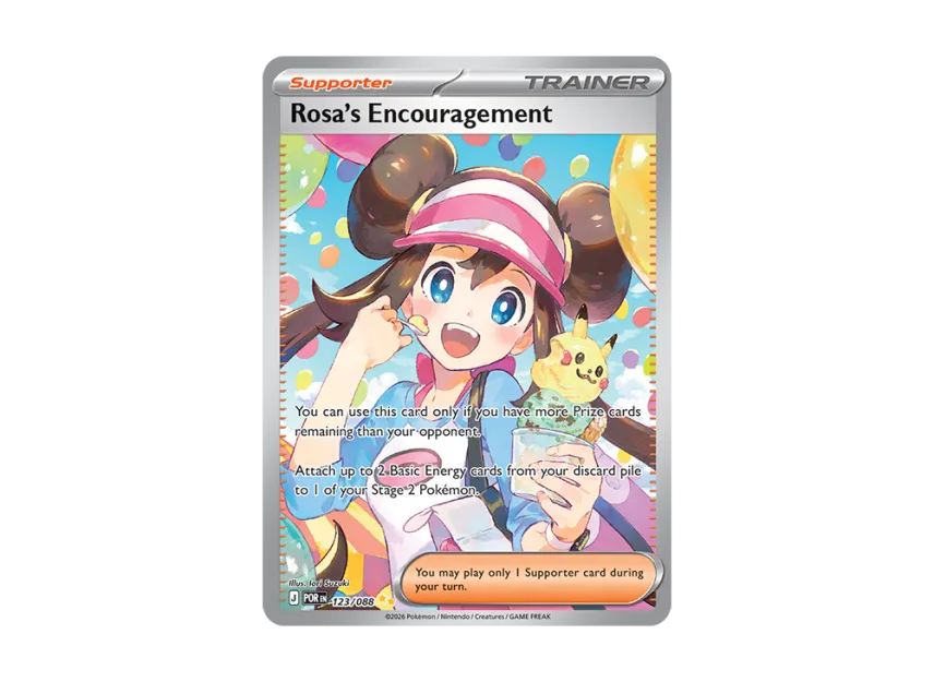 Rosa's Encouragement SIR [POR 123/088] [EN] (Mega Evolution "Perfect Order Booster Display Box")