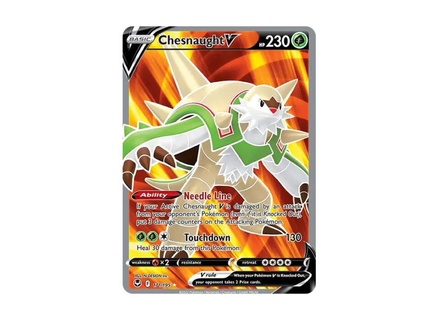 Chesnaught V UR [195-SILVER-TEMPEST 171/195] (Sword & Shield "Silver Tempest")