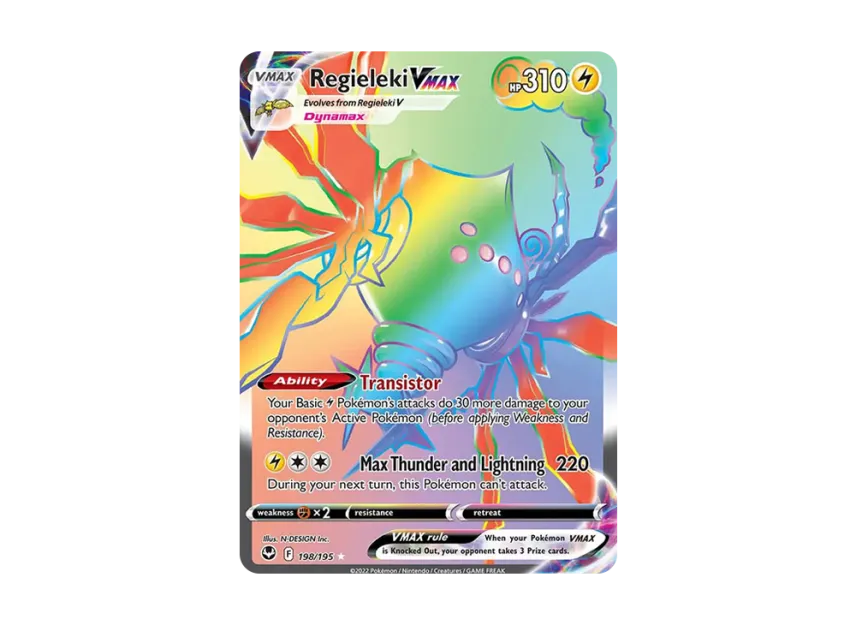 Regieleki VMAX RR [195-SILVER-TEMPEST 198/195] (Sword & Shield "Silver Tempest")