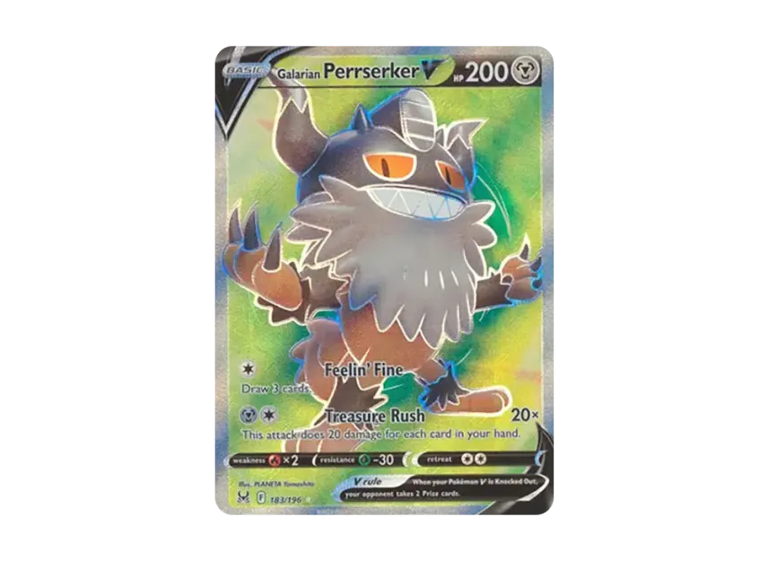 Galarian Perrserker V UR [196-LOST-ORIGIN 183/196] (Sword & Shield "Lost Origin")