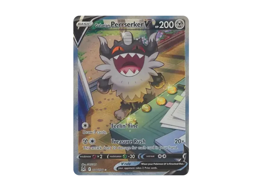 Galarian Perrserker V UR [196-LOST-ORIGIN 184/196] (Sword & Shield "Lost Origin")