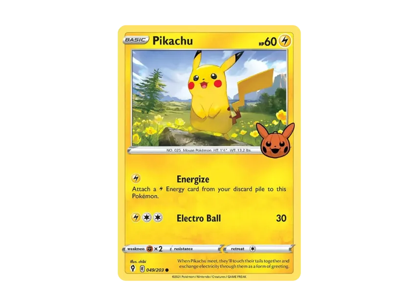 Pikachu C [203-TRICK-OR-TRADE-2022 049/203] (Sword & Shield "TRICK OR TRADE 2022")