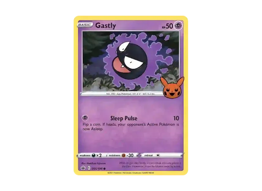 Gastly C [198-TRICK-OR-TRADE-2022 055/198] (Sword & Shield "TRICK OR TRADE 2022")