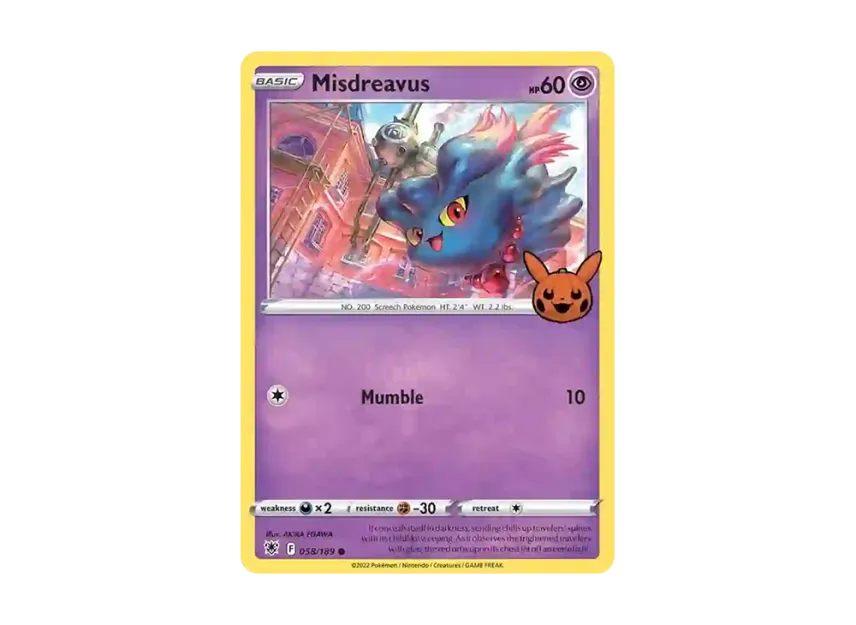 Misdreavus C [189-TRICK-OR-TRADE-2022 058/189] (Sword & Shield "TRICK OR TRADE 2022")