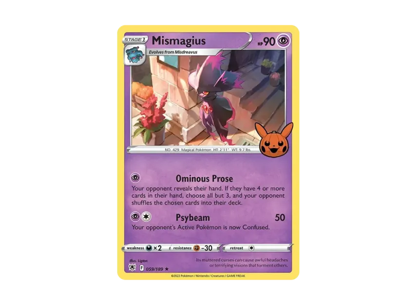 Mismagius R [189-TRICK-OR-TRADE-2022 059/189] (Sword & Shield "TRICK OR TRADE 2022")