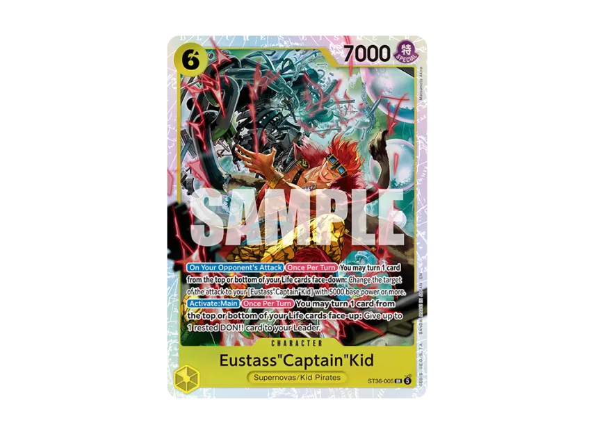 Eustass"Captain"Kid SR [ST36-005] [EN] (Start Deck "YELLOW Eustass Captain Kid")