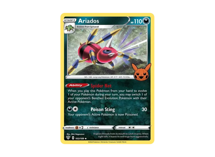 Ariados U [189-TRICK-OR-TRADE-2022 103/189] (Sword & Shield "TRICK OR TRADE 2022")