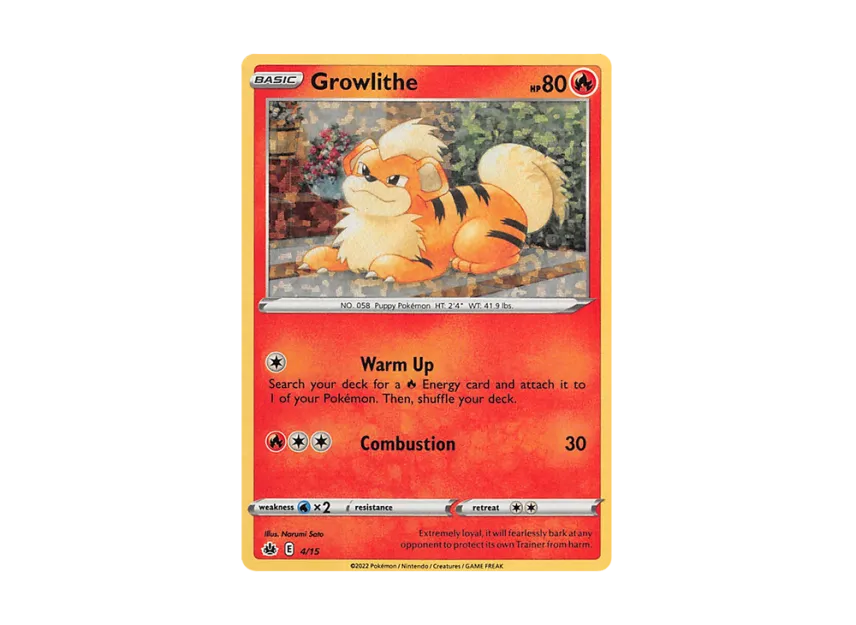 Growlithe [15-MCDONALD-S-MATCH-BATTLE-2022 4/15] (Sword & Shield "McDonald's Match Battle 2022")