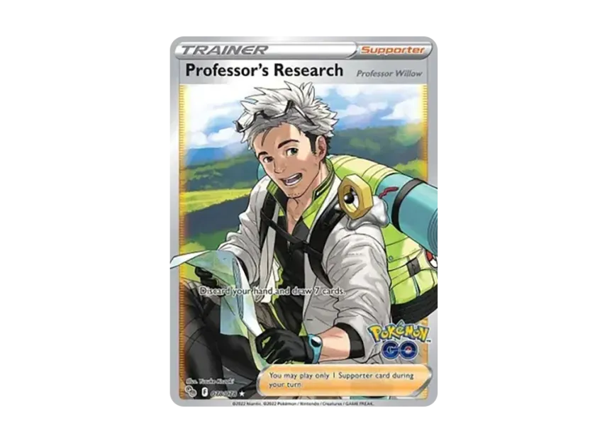 Professor's Research (Professor Willow) UR [078-POKEMON-GO 78/078] (Sword & Shield "Pokemon GO")