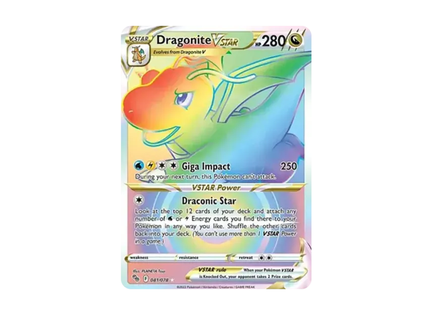 Dragonite VSTAR RR [078-POKEMON-GO 81/078] (Sword & Shield "Pokemon GO")