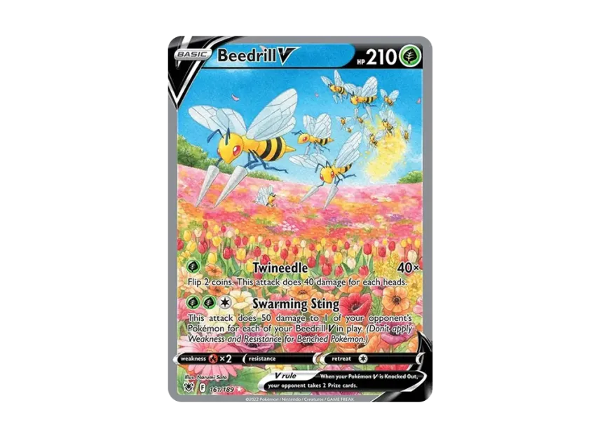 Beedrill V UR [189-ASTRAL-RADIANCE 161/189] (Sword & Shield "Astral Radiance")
