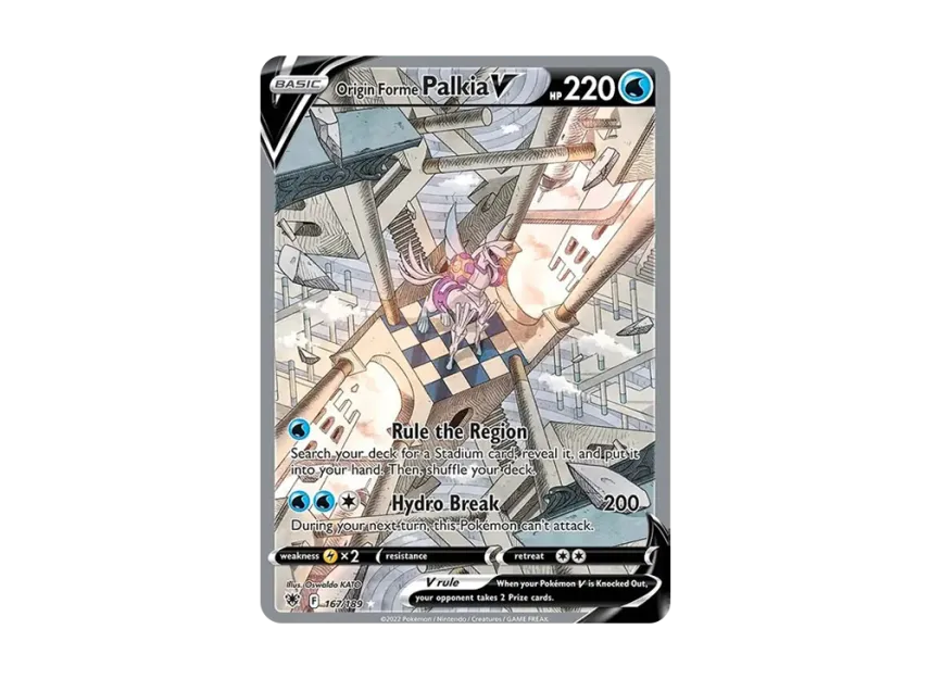 Origin Forme Palkia V UR [189-ASTRAL-RADIANCE 167/189] (Sword & Shield "Astral Radiance")