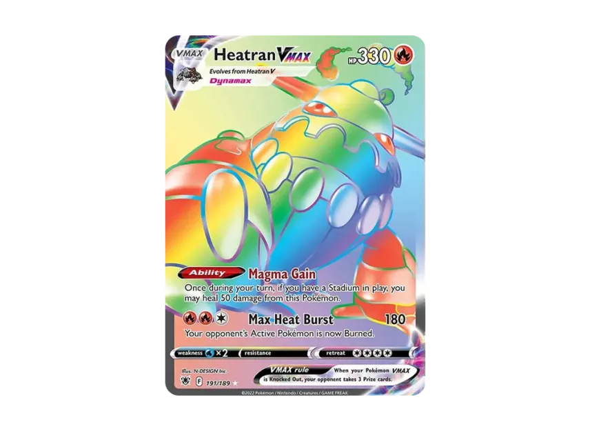 Heatran VMAX RR [189-ASTRAL-RADIANCE 191/189] (Sword & Shield "Astral Radiance")