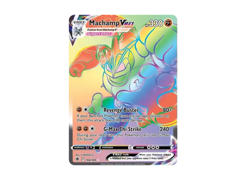 Machamp VMAX RR [189-ASTRAL-RADIANCE 194/189] (Sword & Shield "Astral Radiance")