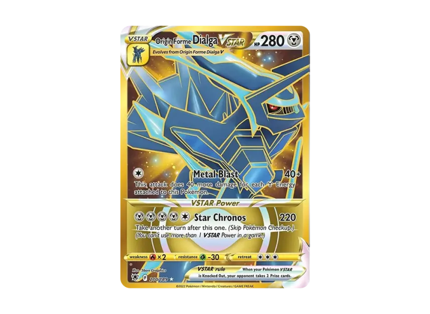 Origin Forme Dialga VSTAR HR [189-ASTRAL-RADIANCE 210/189] (Sword & Shield "Astral Radiance")