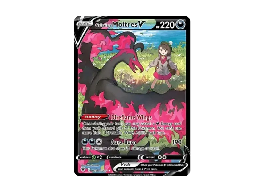 Galarian Moltres V UR [TG20/TG30] (Sword & Shield "Astral Radiance")
