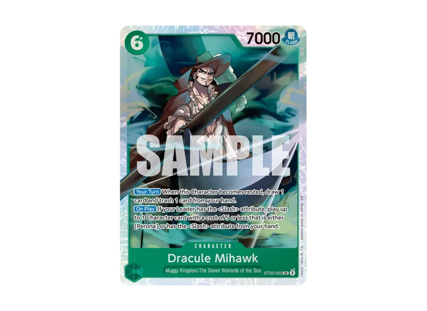 Dracule Mihawk SR [ST32-003] [EN] (Start Deck "GREEN Roronoa Zoro")