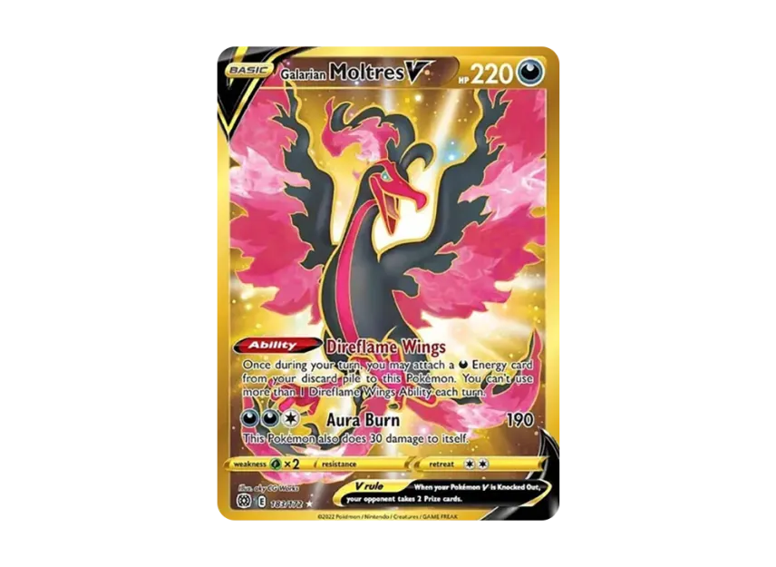 Galarian Moltres V HR [172-BRILLIANT-STARS 183/172] (Sword & Shield "Brilliant Stars")