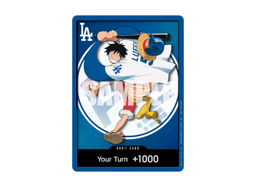 DON!! Card (Monkey.D.Luffy) :Opened [EN](Promotional Card "One Piece Night Los Angeles Dodgers vs San Diego Padres") [EN]