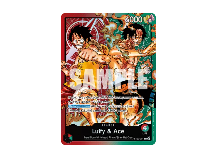 Luffy & Ace L [ST30-001] [EN] (Starter Deck EX "Luffy&Ace")