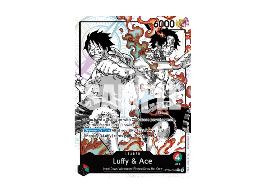 Luffy & Ace L-P [ST30-001] [EN] (Starter Deck EX "Luffy&Ace")