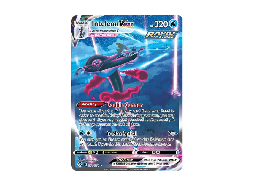Inteleon VMAX RR [264-FUSION-STRIKE 266/264] (Sword & Shield "Fusion Strike")