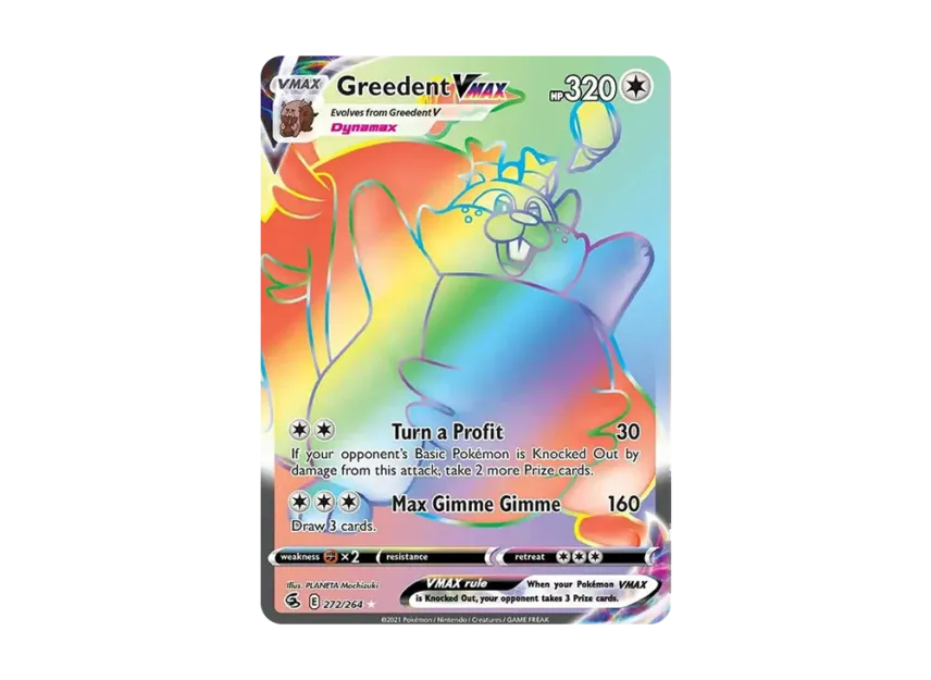 Greedent VMAX RR [264-FUSION-STRIKE 272/264] (Sword & Shield "Fusion Strike")