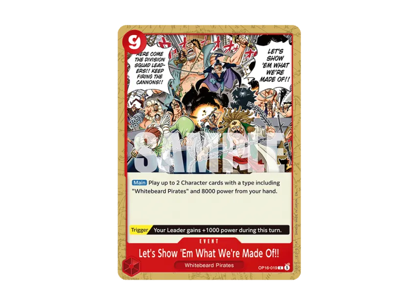 Let's Show 'Em What We're Made Of!! C [OP16-019] [EN] (Booster Pack "THE TIME OF BATTLE")