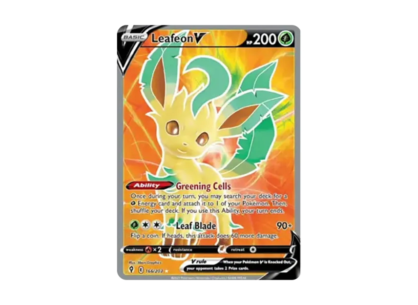 Leafeon V UR [203-EVOLVING-SKIES 166/203] (Sword & Shield "Evolving Skies")