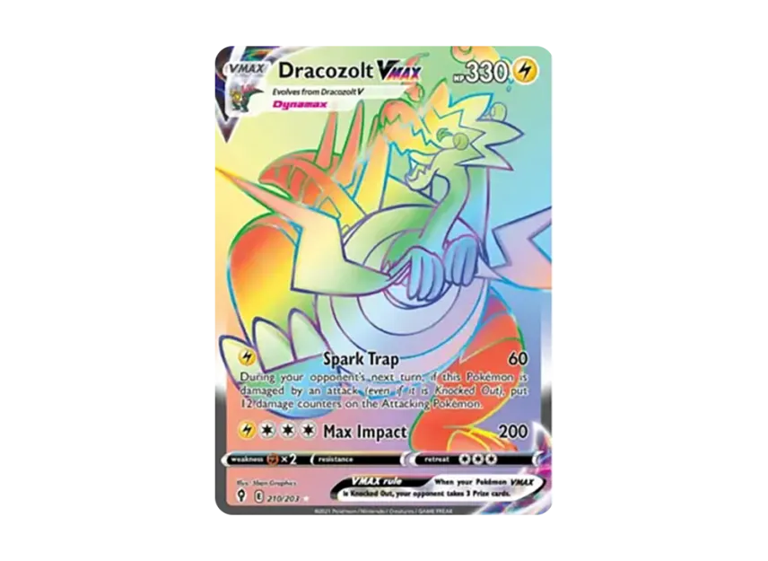 Dracozolt VMAX RR [203-EVOLVING-SKIES 210/203] (Sword & Shield "Evolving Skies")