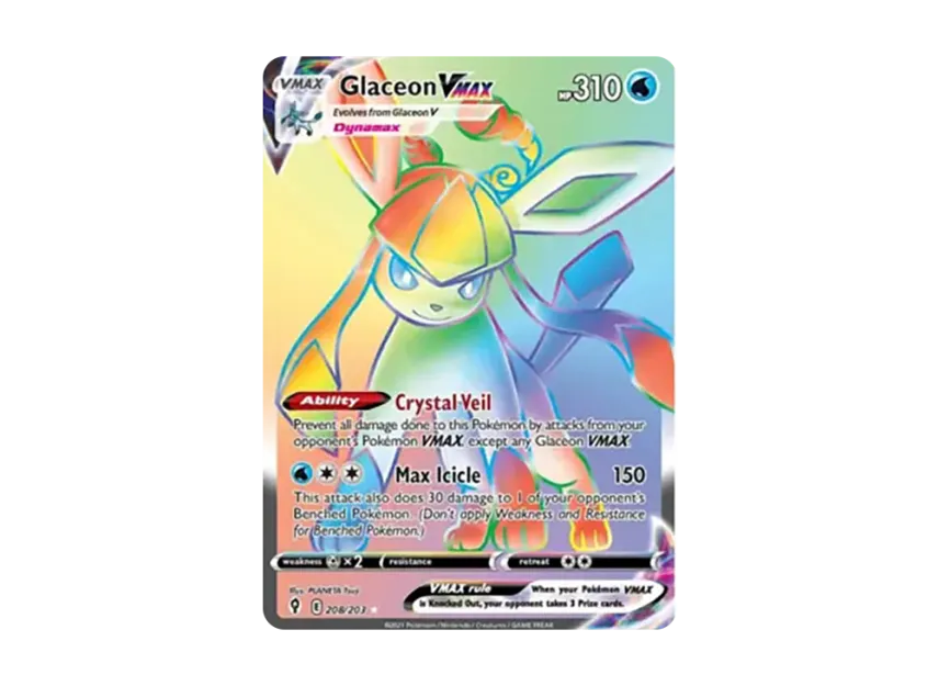 Glaceon VMAX RR [203-EVOLVING-SKIES 208/203] (Sword & Shield "Evolving Skies")