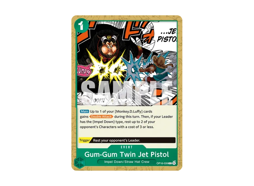 Gum-Gum Twin Jet Pistol C [OP16-039] [EN] (Booster Pack "THE TIME OF BATTLE")